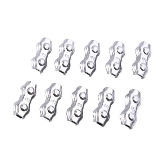 M3 Stainless Steel Wire Cable Clips, Durable U Clamp Ring For Ropes  Cables
