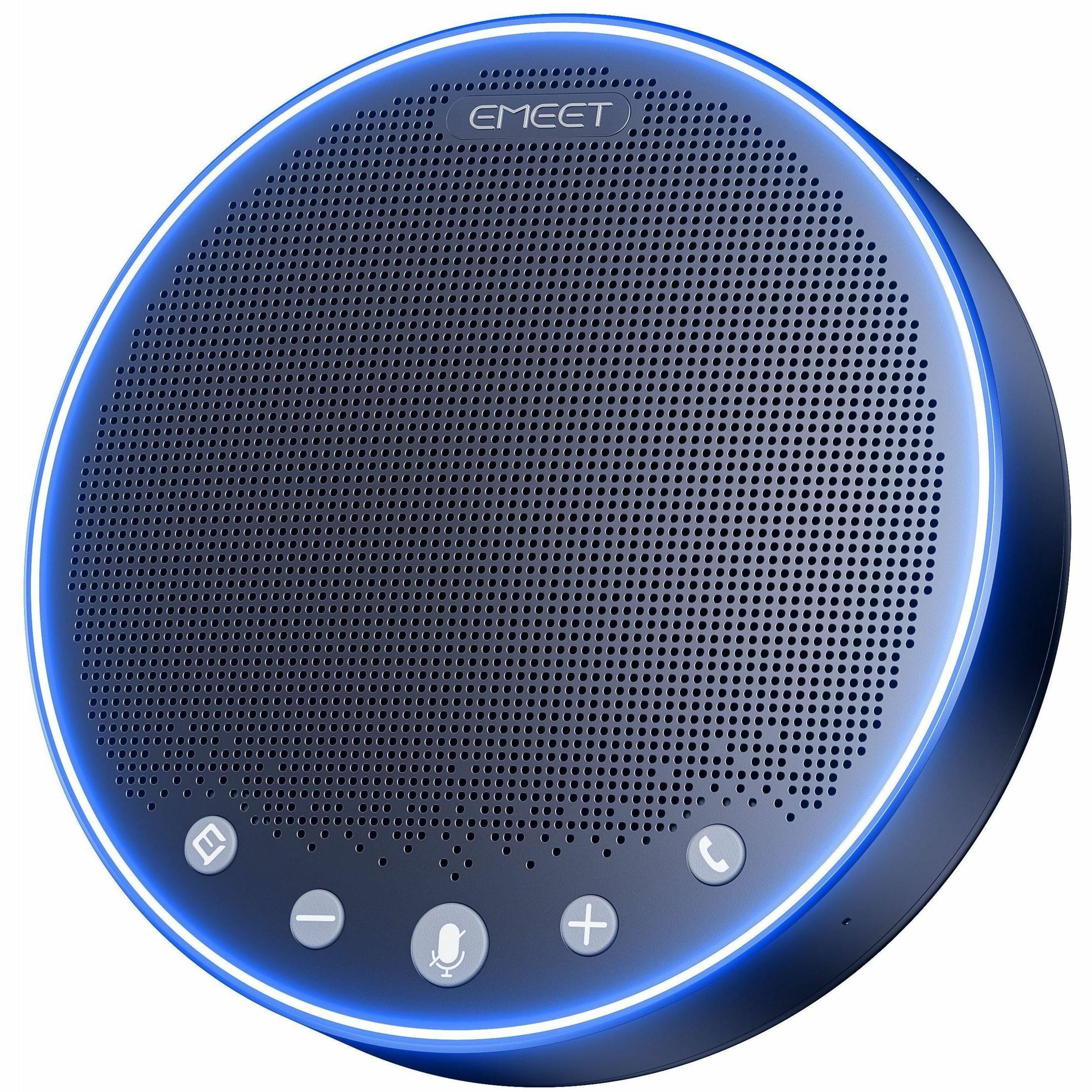 EMEET M3, Zoom Certified Speakerphone, 4 AI Mics, 360° Voice Pickup 18H Talk Time, Connect with Dongle/AUX/USB/Bluetooth5.0, can be Daisy Chained with another M3 covering 20 People in meetings,