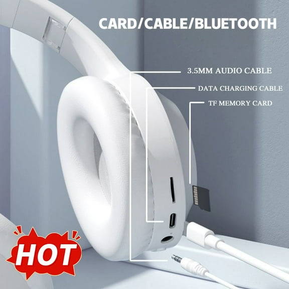 M3 luminous head-mounted Bluetooth 5.0 headset wireless bass e-sports gaming headset