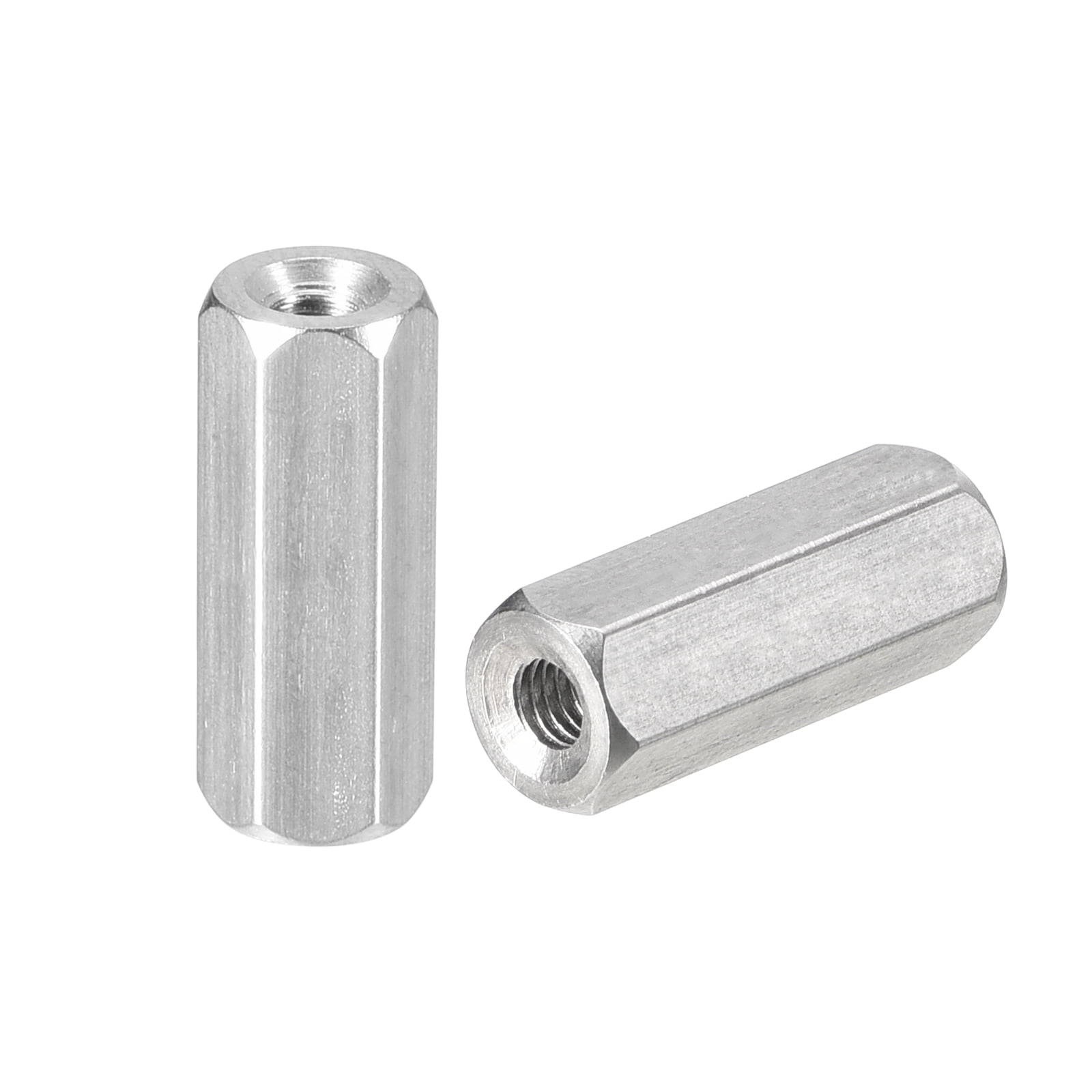 M12 X 1.75-Pitch 12mm Length Coupling Nuts, 2 Pack 304 Stainless Steel Metric Hex Rod Coupling Nuts - View #8