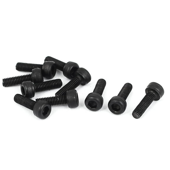 M3 x 10mm 12.9 Alloy Steel Hexagon Hex Socket Cap Head Machine Bolts 10pcs