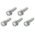 thumbnail image 1 of M3 x 12mm 304 Stainless Steel Phillips Pan Head Machine Screws Bolts Combine with Spring Washer and Plain Washers 5Pack, 1 of 6