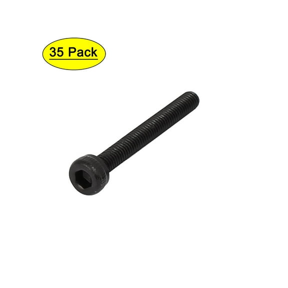 M3 x 25mm Alloy Steel Internal Hex Drive Socket Cap Head Screw DIN912 35PCS