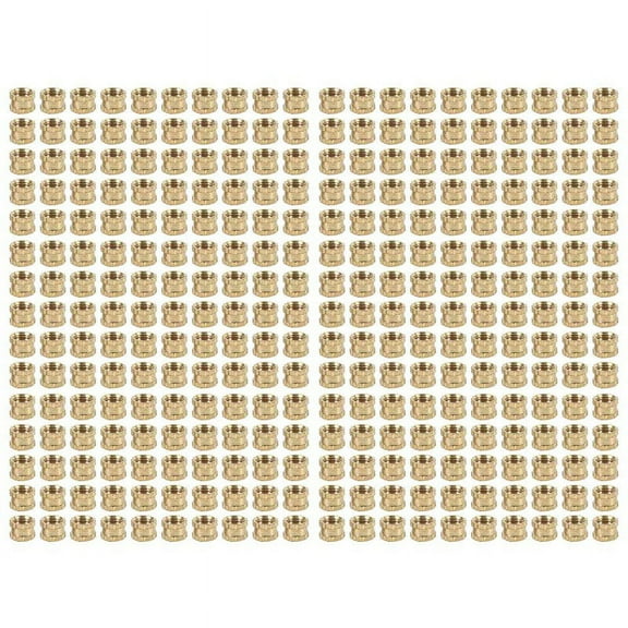 M3 x 3mm Female Thread Brass Knurled Threaded Insert Embedment Nuts 300PCS
