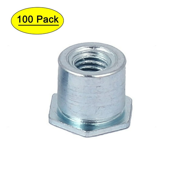 M3 x 5mm Female Thread Hexagon Head Blind Hole Self Clinching Standoffs 100 Pcs