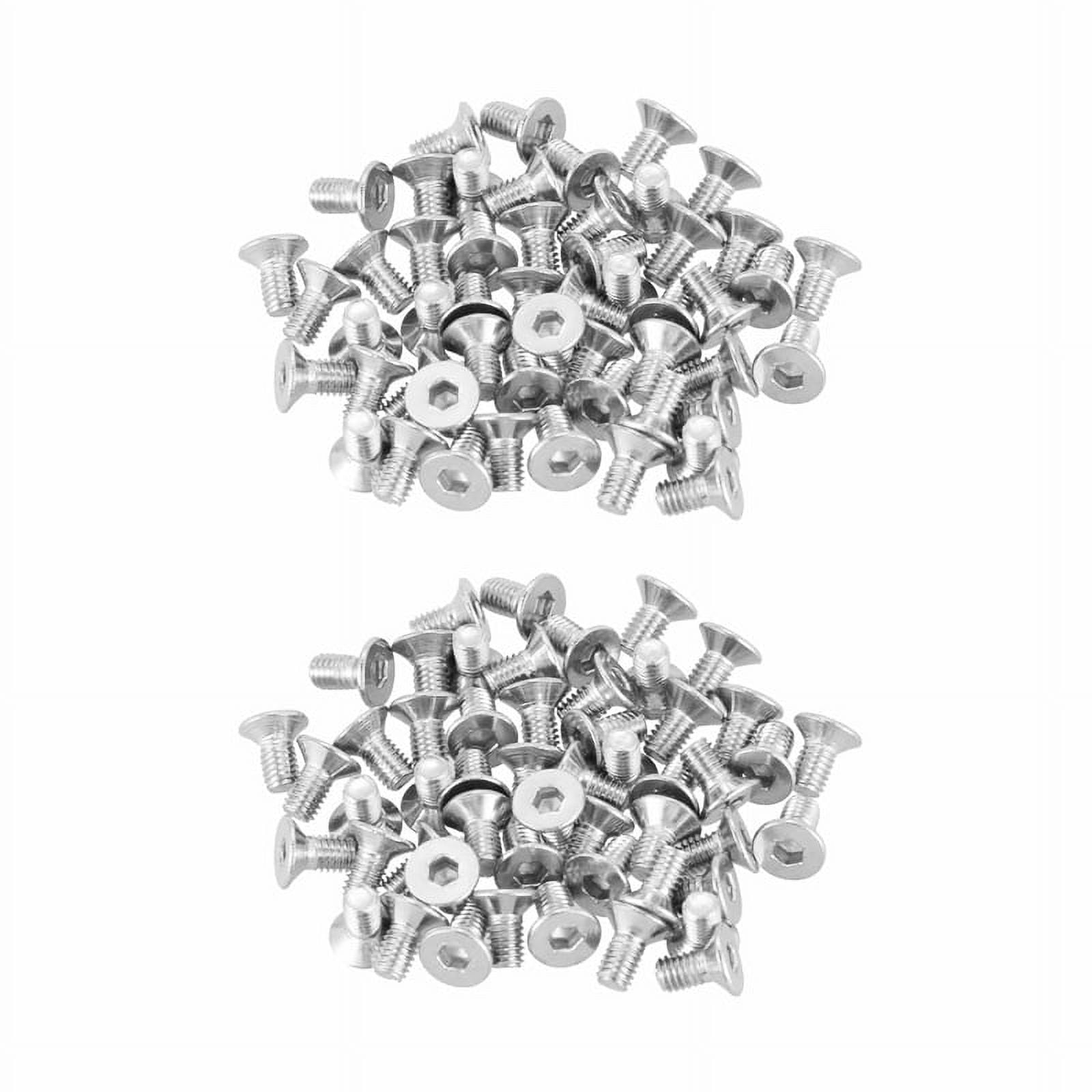 M3 x 6mm Hex Socket Countersunk Flat Head Screw Bolts 100Pcs