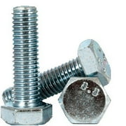 M30-3.50 x 80mm Hex Cap Screws, Class 8.8, Zinc CR+3 Plating, Coarse Thread, Fully Threaded, DIN 933, ISO 4017 (metric)