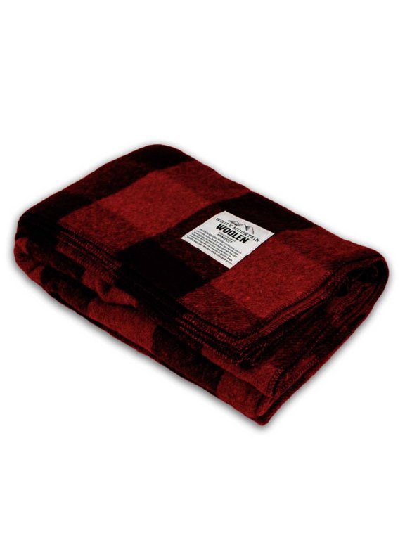 Wool Throw Blanket - White Mountain Woolen