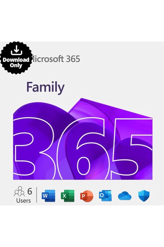 365 Family (6-User License / 12-Month Subscription / Download)