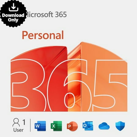 Microsoft 365 Personal (1-User License / 12-Month Subscription / Download)