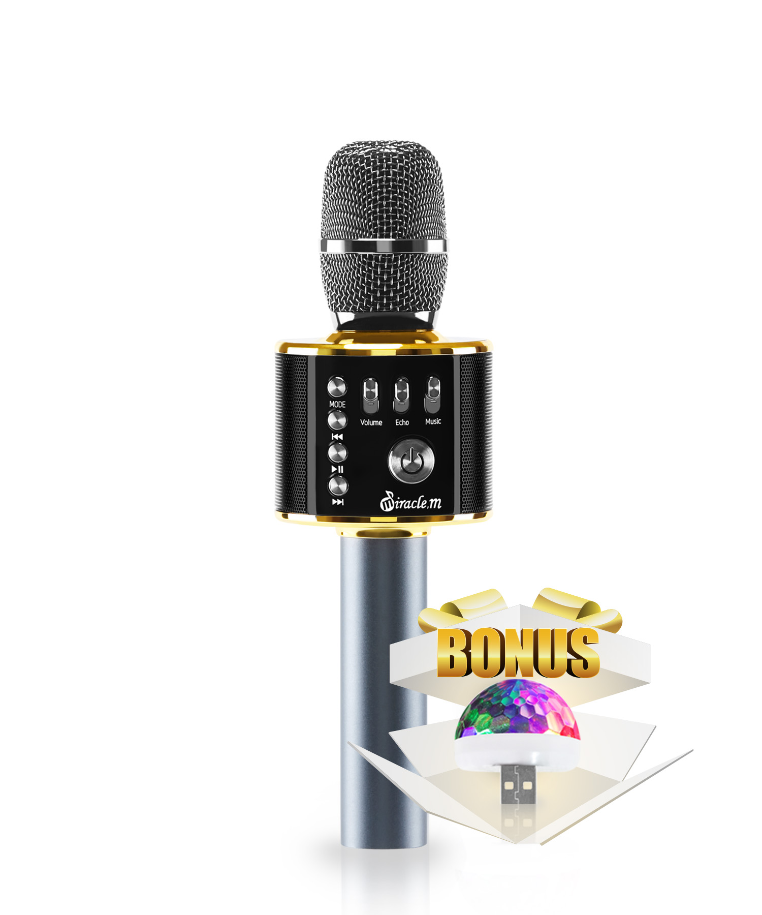 Rockville Pro Mic Kit 1 HighEnd Metal Microphone+Mic Stand+Carry Bag