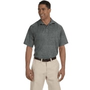 M374 Harriton Mens Polytech Mesh Insert Polo Charcoal 2XL