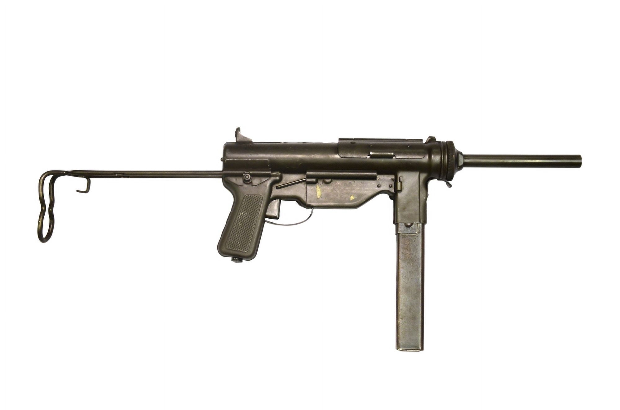 M3A1 Submachine Gun 45 caliber Canvas Art - Andrew ChittockStocktrek Images (35 x 23)
