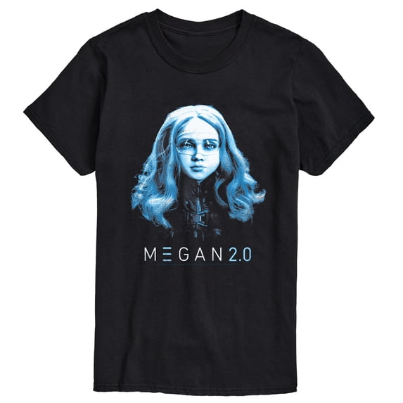 M3GAN - Blue Portrait Short Sleeve Graphic T-Shirt