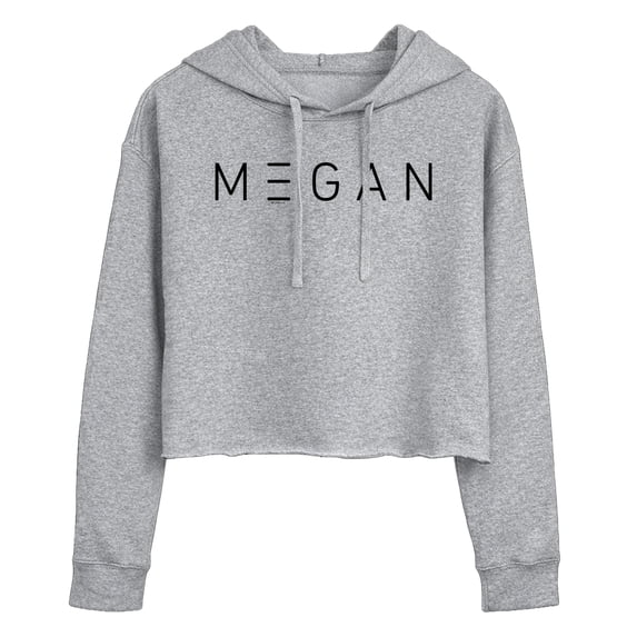 M3GAN - Logo Black Cropped Graphic Hoodie