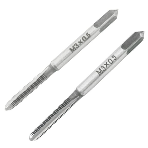 M3X0.5 Hand Tap Right Hand, M3 X 0.5mm Metric Threading Hand Tap 1Pair