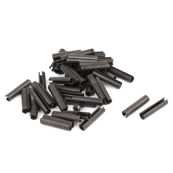 M3x14mm Carbon Steel Split Spring Roll Dowel Pins Fasteners 50pcs