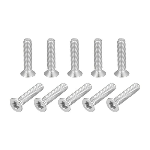 M3x14mm Torx Security Machine Screws, 10 Pack 316 Stainless Steel Countersunk Head Tamper Proof Screw Fasteners Bolts