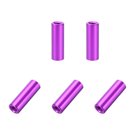 M3x15mm Round Aluminum Standoff Column Spacer Female Purple for FPV Quadcopter RC Multirotors Parts DIY 5 Pcs