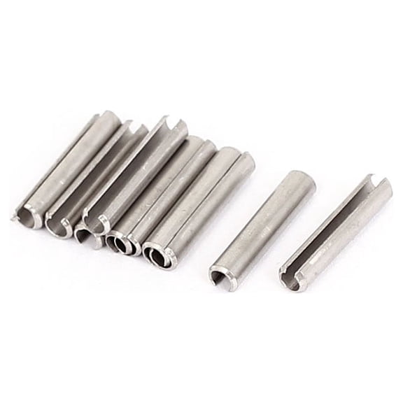 M3x16mm 304 Stainless Steel Split Spring Roll Dowel Pins Fasteners 10Pcs