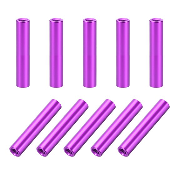 M3x25mm Round Aluminum Standoff Column Spacer Female Purple for FPV Quadcopter RC Multirotors Parts DIY 10 Pcs