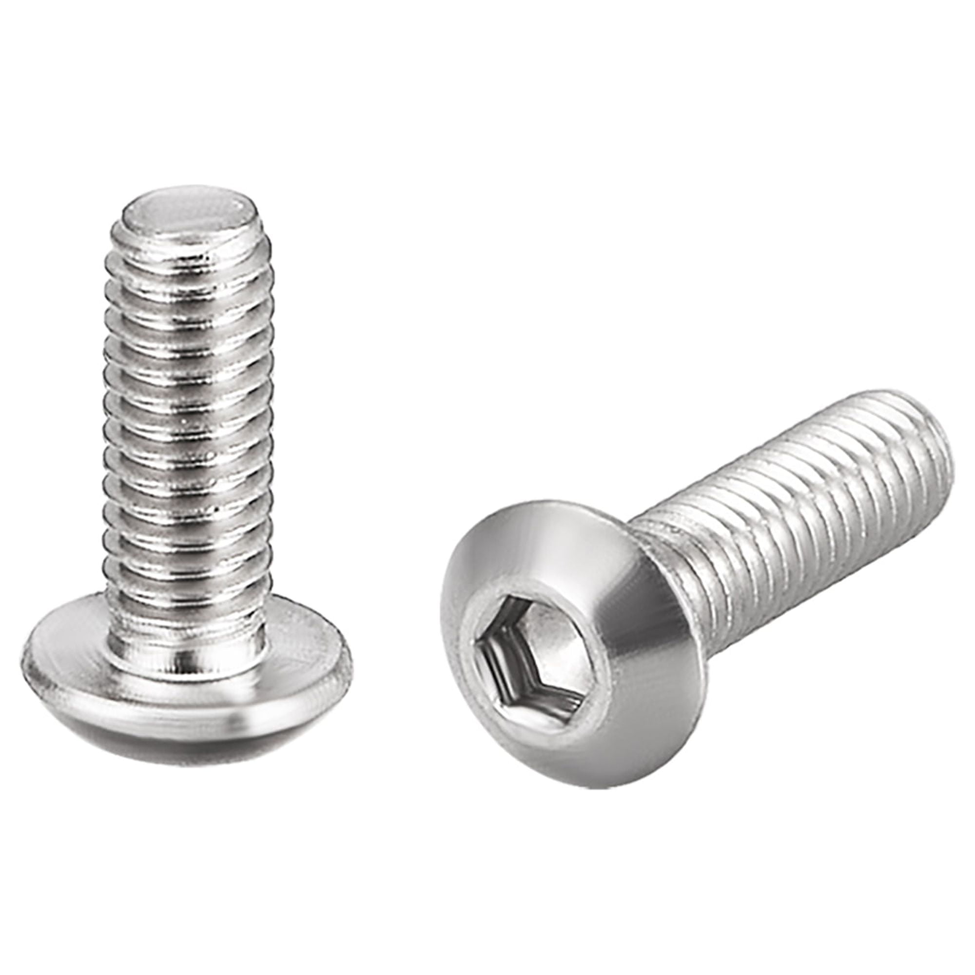 TOP-VIGOR 15Pcs M3 X 45mm Hex Button Head Socket Cap Screws, Allen Socket Drive, 316 Stainless Steel Flanged Button Bolts Nuts Fastener For Machine