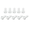 thumbnail image 1 of Uxcell M3x8mm Plastic Phillips Bolts PC Pan Head Machine Screws Transparent 50 Pack, 1 of 5