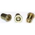 thumbnail image 1 of M4-0.7 (Max Grip 2.0mm) Large Flange Ribbed Blind Threaded Inserts / Steel / Zinc Yellow - 2000 Piece Carton, 1 of 1