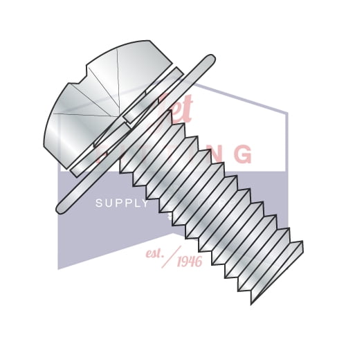 M4-0.7 x 10mm SEMS Screws | Double Washers | Metric | Phillips | Pan Head | Steel | Zinc (Quantity: 3000)