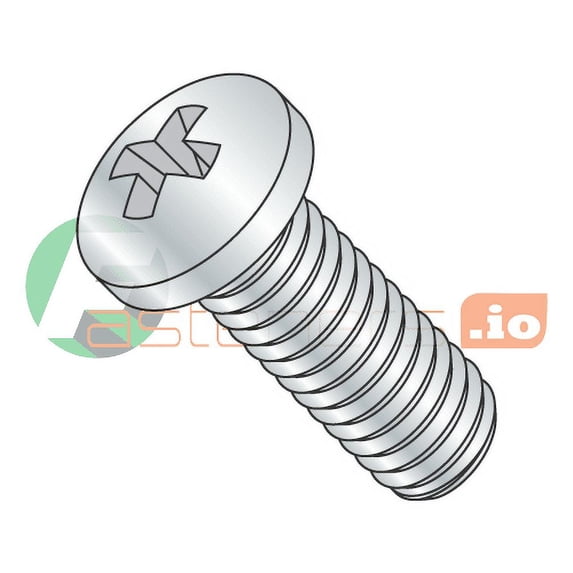 M4-0.7 x 12 mm Machine Screws / Phillips / Pan Head / Steel / Class 4.8 / Zinc / JIS-B1111 / JIS-B1111 (Quantity: 3,000 pcs)