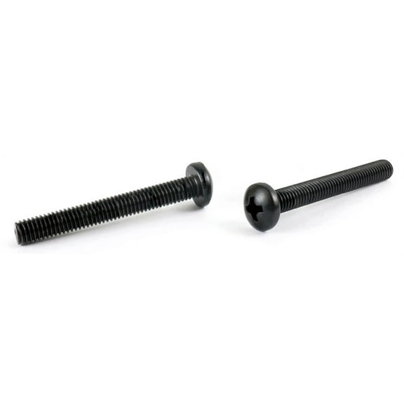 M4-0.7 x 30 mm Machine Screws / Phillips / Pan Head / Steel / Black Oxide / DIN7985A - 1500 Piece Carton