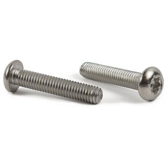 M4-0.7 x 8 mm Machine Screws / Six-Lobe (Torx) / Button Head / 18-8 (A2) Stainless Steel - 9000 Piece Carton