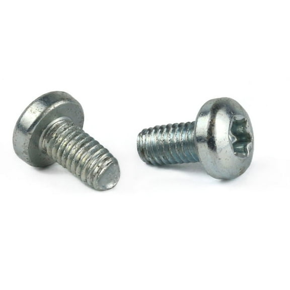 M4-0.7 x 8 mm Trilobe Thread Forming Screws for Metal / Six-Lobe (Torx) / Pan Head / Steel / Zinc / DIN7500CE - 1000 Piece Carton
