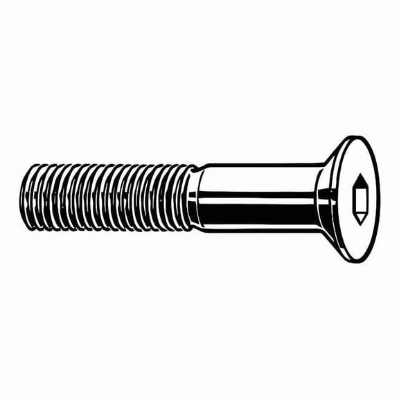 M4-0.70 Socket Head Cap Screw, Flat, Plain 18-8 Stainless Steel, 25 mm Length, 50 PK