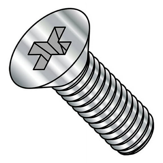 M4-0.7X10 Din 965 Metric Phillips Flat Machine Screw Full Thread A4 Stainless Steel (Pack Qty 5,000) BC-M410MPFA4