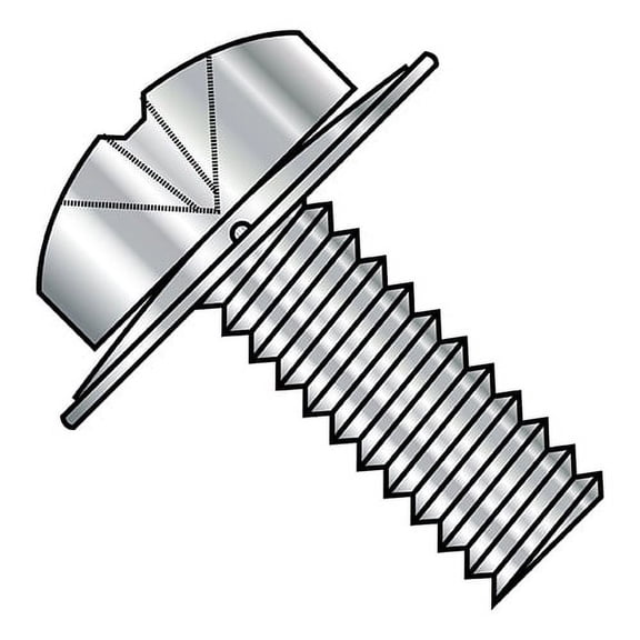 M4-0.7X10 ISO7045 Phil Pan 410SS Conical Square Washer Sems Full Thread 18 8Stainless Steel (Pack Qty 1,500) BC-MI410CPP188