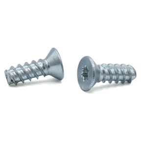 M4-1.75 x 8 mm Thread Forming Screws for Plastics 45 / Six-Lobe (Torx) / Flat Head / Steel / Zinc - 9000 Piece Carton