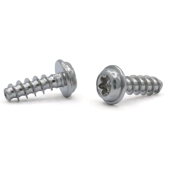M4-1.79 x 18 mm Type PT Style Thread Forming Screws / Six-Lobe (Torx) / Round Washer Head / 18-8 Stainless Steel (A2) - 2000 Piece Carton