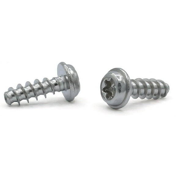 M4-1.79 x 20 mm Type PT Style Thread Forming Screws / Six-Lobe (Torx) / Round Washer Head / 18-8 Stainless Steel (A2) - 1500 Piece Carton