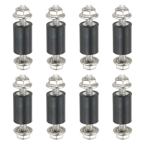 M4 10x15mm Rubber Isolator Mounts Shock Absorber Anti-Vibration Isolation Damping Mounts, 8 Pcs