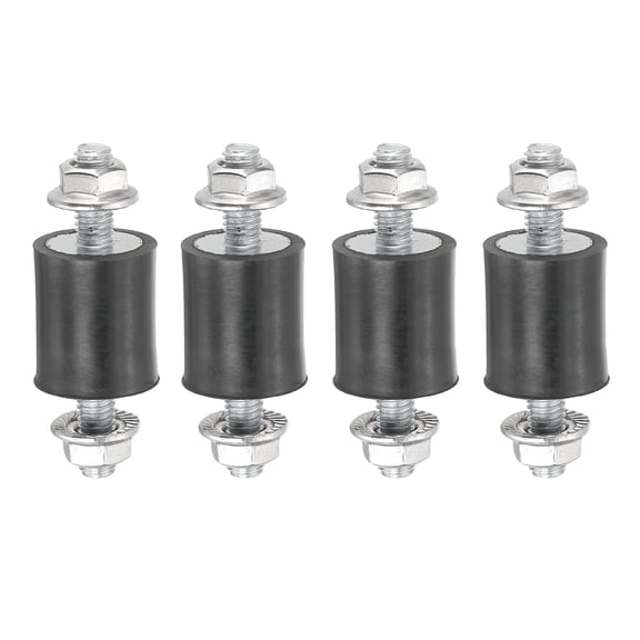 M4 15x8mm Rubber Isolator Mounts Shock Absorber Anti-Vibration Isolation Damping Mounts, 4 Pcs