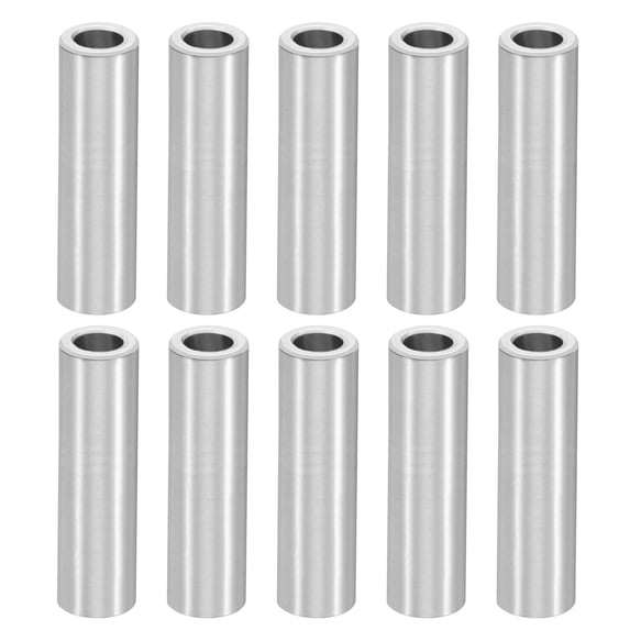 M4 Aluminum Spacers, 10 Pcs Metal Spacer Aluminum 4.1mm ID x 7mm OD x 25mm L Aluminum Spacer Screw Standoff Round