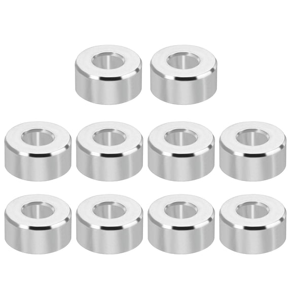 M4 Aluminum Spacers, 10 Pcs Metal Spacer Aluminum 4.2mm ID x 10mm OD x 5mm L Aluminum Spacer Screw Standoff Round