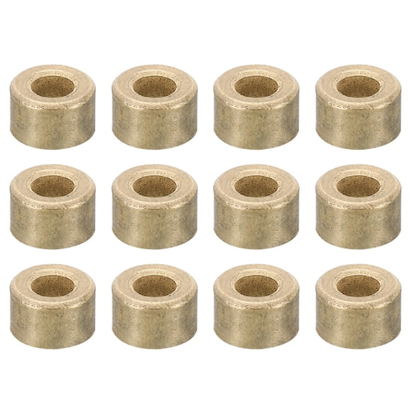 M4 Brass Spacers, 12 Pcs Metal Spacer Brass 4mm ID x 8mm OD x 5mm L Brass Spacers Standoff for 5/32 Inch or M4 Screw