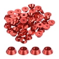 thumbnail image 1 of M4 Cone Cup Washers,Anodized Aluminum Gaskets for Screw RC/FPV/PC/Drone, Pack of 50 (Red), 1 of 7