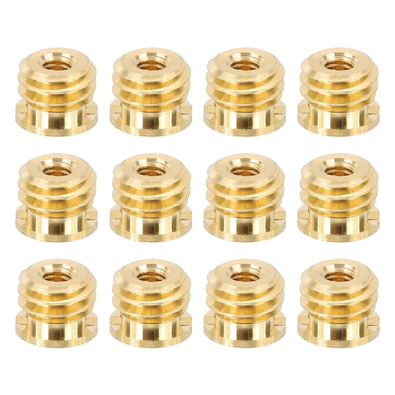 M4 Female to 3/8" Male Convert Screw Adapter, Tripod Thread Adapter Mount, Gold 12 Pcs
