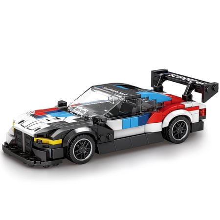 M4 GT3 Car Building Set, Super Car MOC Building Block Toys Compatible with Lego, Sports Car Speed Engineering Toy Idea Gift for Boys Kids 8+ (385Pcs)