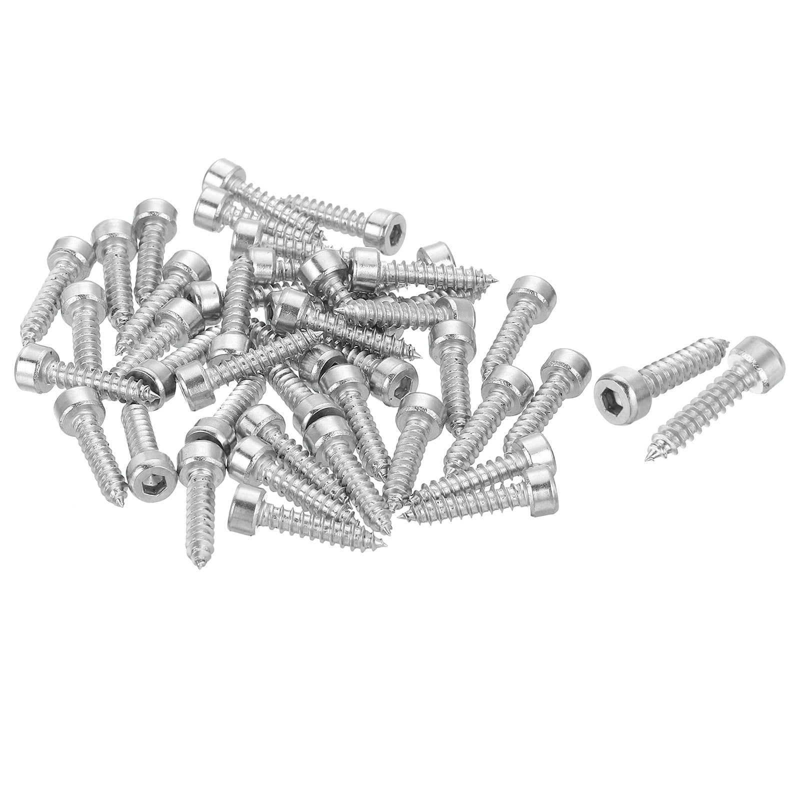 DTGN M4x25mm Pan Head Torx Security Screws – 100-Pack, 304 Stainless Steel, Tamper-Proof Fasteners With Hex Nuts, Silver Tone (T20)
