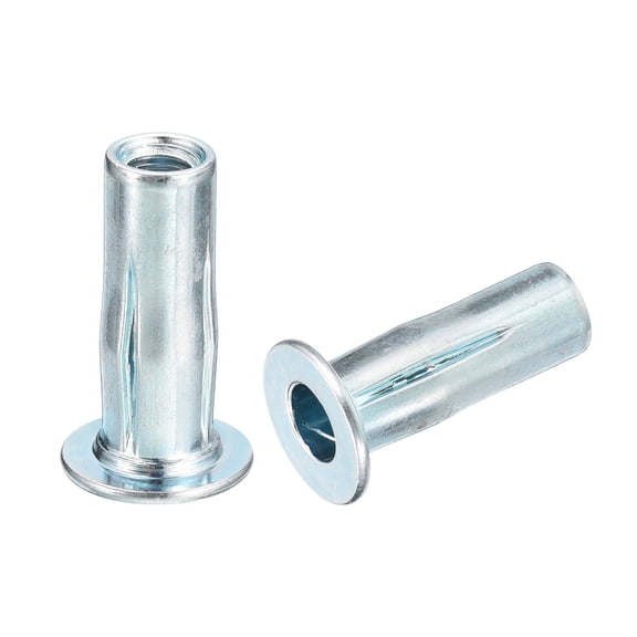 M4 Multi-Grip Rivet Nuts, 5PACK Pre-Bulbed Insert Nut Carbon Steel