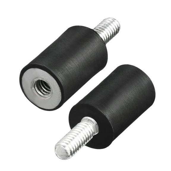 M4 Rubber Shock Absorber Anti Vibration Isolators 10 x 15mm Black 2pcs